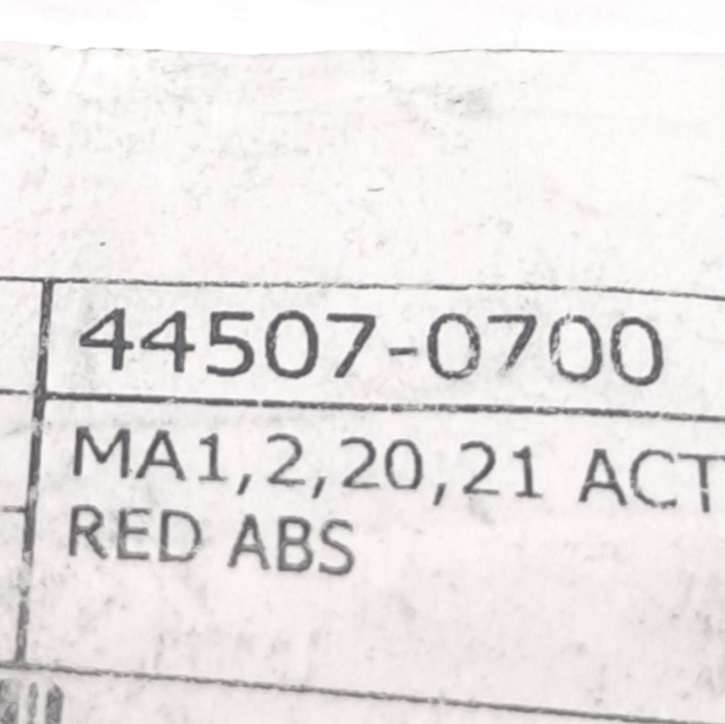 New Omron 44507-0700 Safety Interlock Switch Actuator, MA1,2,20,21, Rating: 24VDC 1A