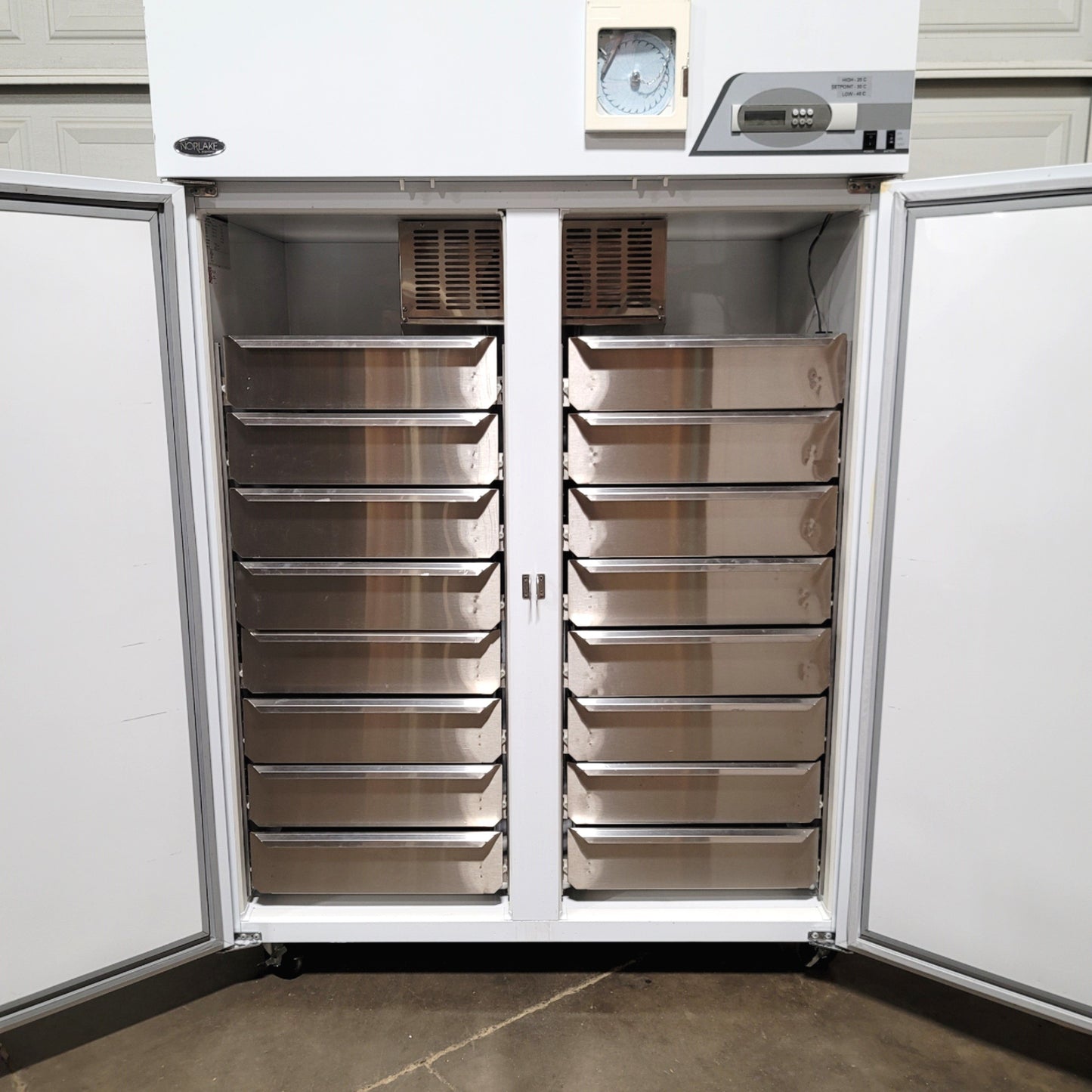 Used Norlake Scientific NSBF482WWW/0 Plasma Freezer 2-Door, 52CuFt, -30°C, 120VAC