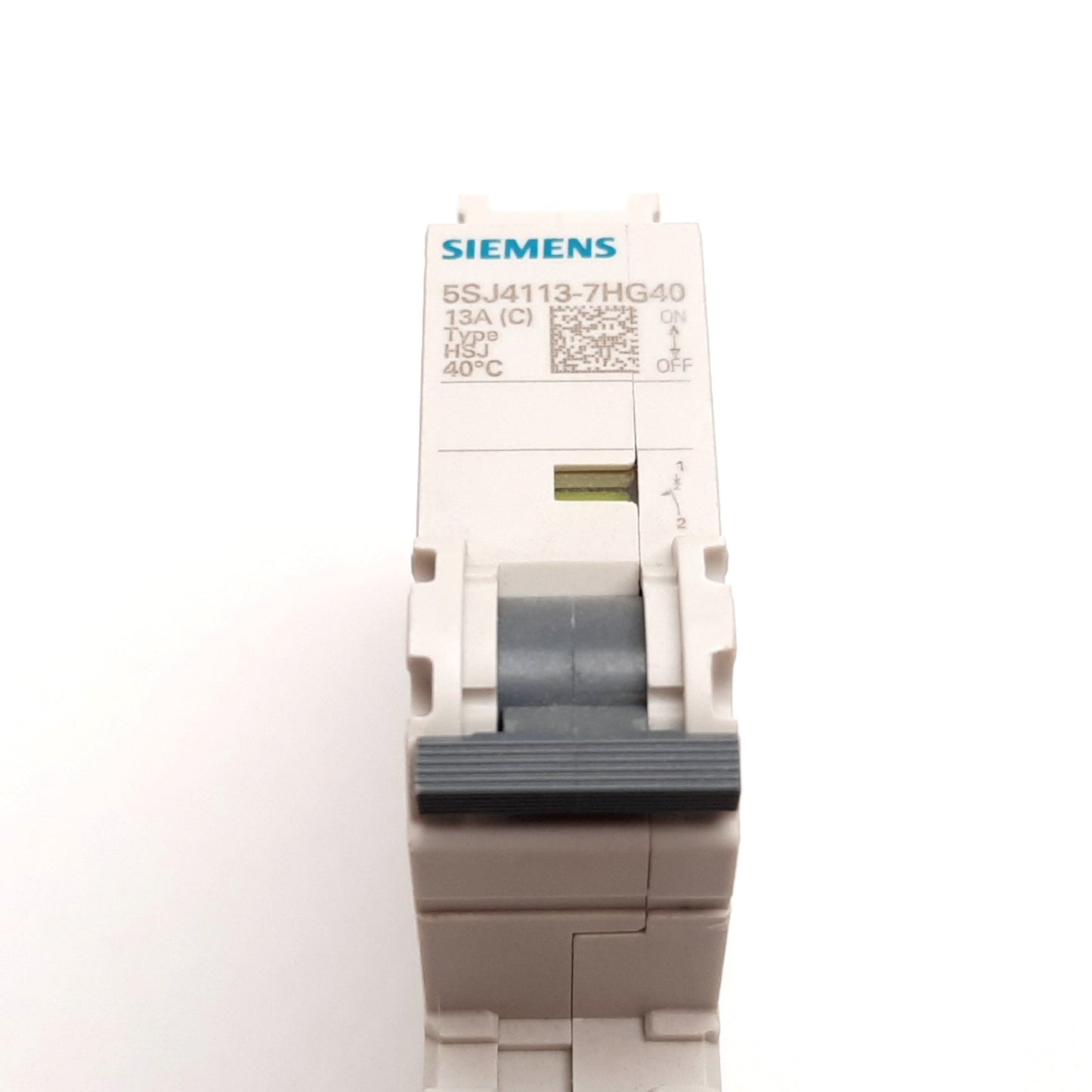 New Siemens 5SJ4113-7HG40 Circuit Breaker, 1-Pole, C-Curve, Rating: 13A 240VAC 60VDC