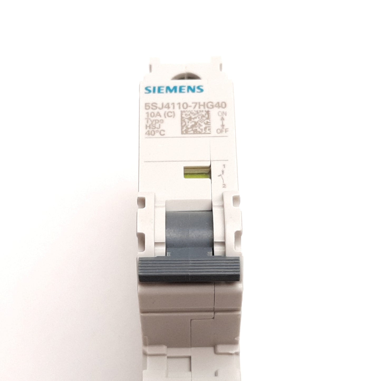New Siemens 5SJ4110-7HG40 Circuit Breaker, 1-Pole, C-Curve, Rating: 10A 240VAC 60VDC