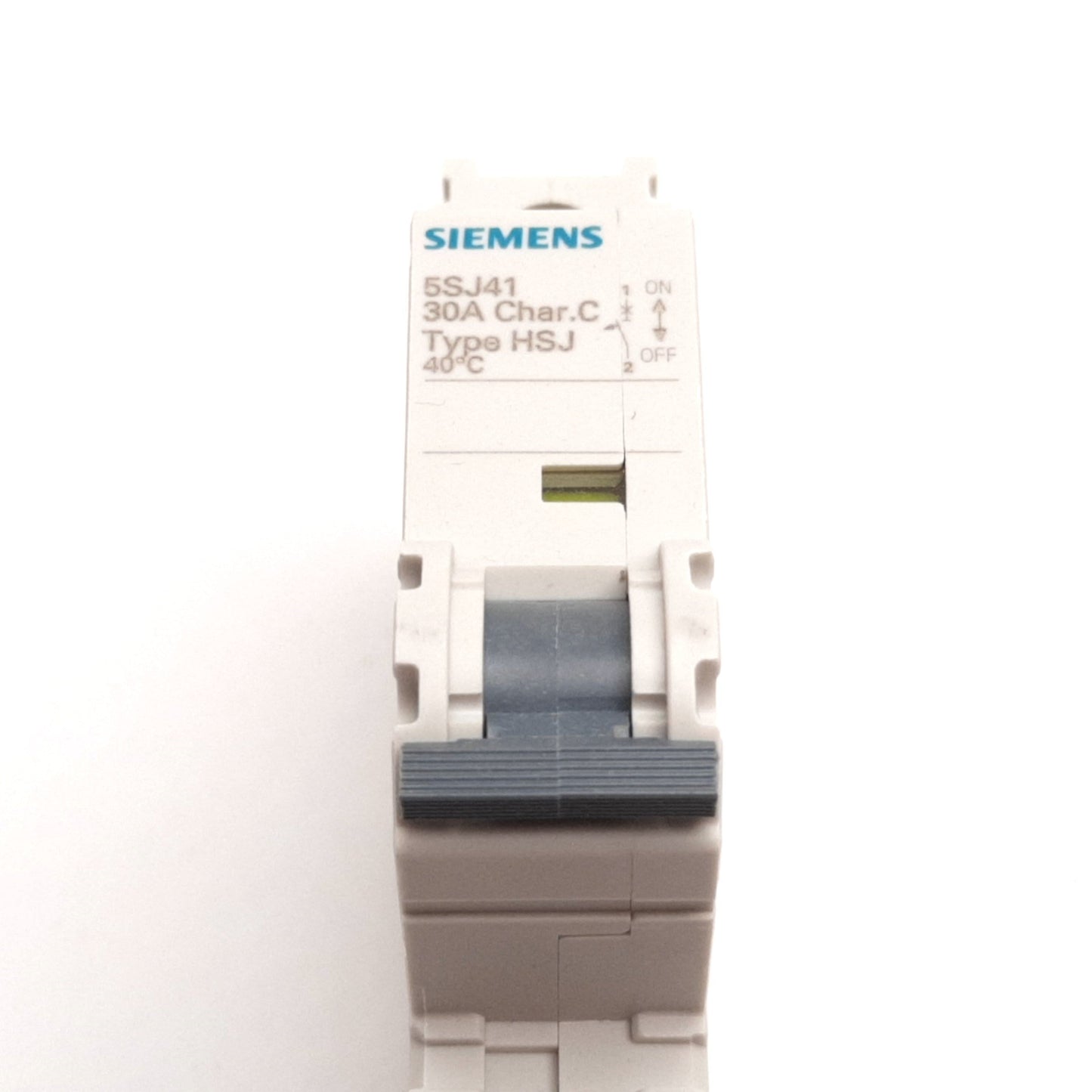 New Siemens 5SJ4130-7HG40 Circuit Breaker, 1-Pole, C-Curve, Rating: 30A 240VAC 60VDC