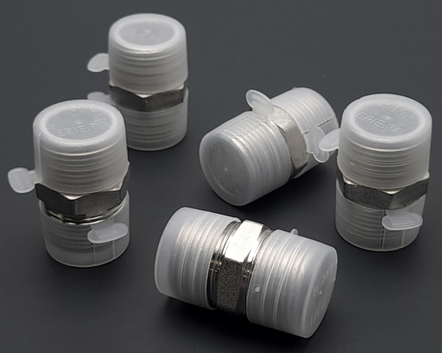 New Lot of 5 Midland 28833 Hex Nipple Steel Pipe Fitting, 3/4" X 3/4" M BSPT