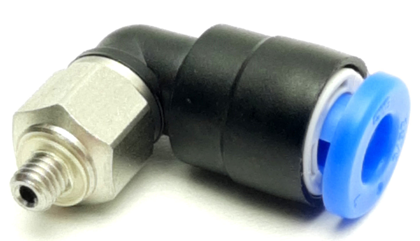 New Lot of 10 SMC KJL04-M3-X35 Pneumatic Male Elbow One-Touch Fittings M3, 5/32 P2C