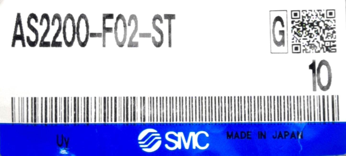 New – Open box Lot of 3 SMC AS2200-F02-ST Elbow Flow Controller R 1/4" M to Rc 1/4" F 0.1-1MPa