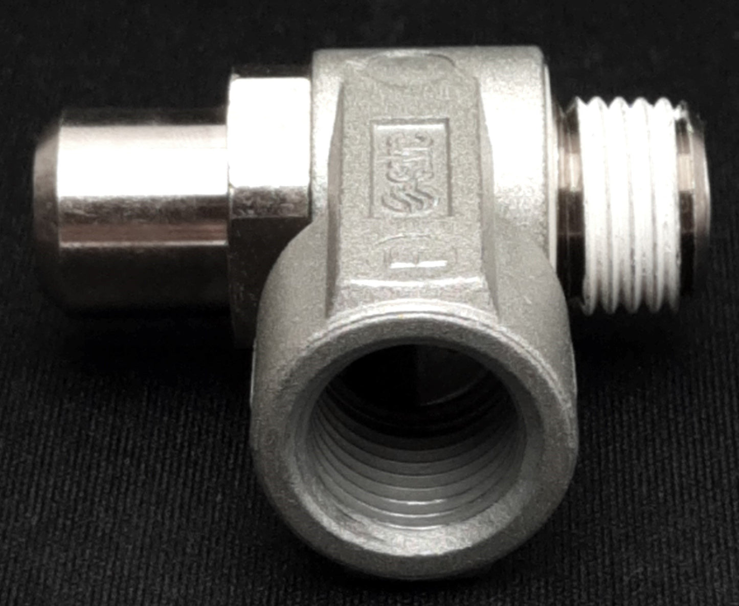 New – Open box Lot of 3 SMC AS2200-F02-ST Elbow Flow Controller R 1/4" M to Rc 1/4" F 0.1-1MPa