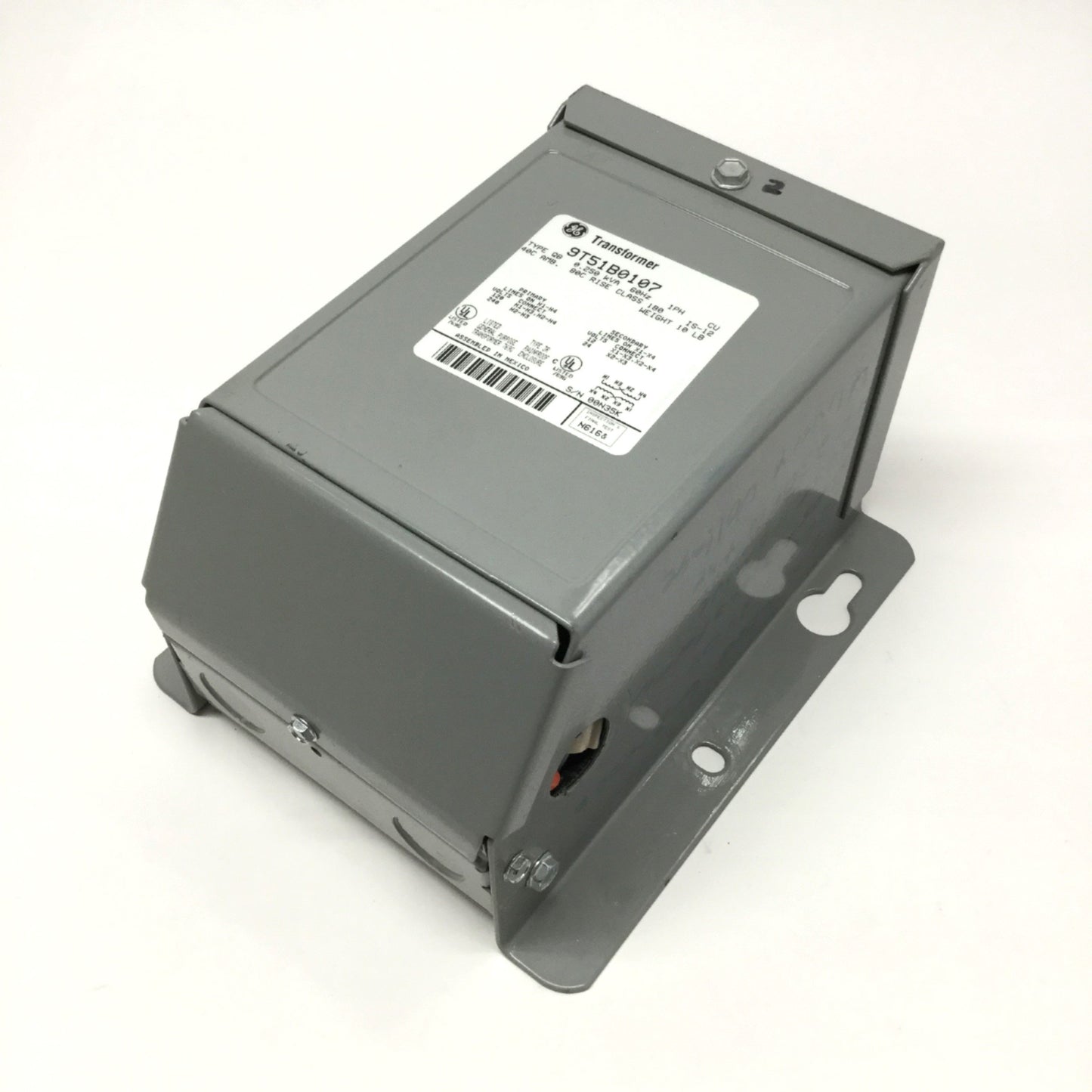 Used General Electric 9T51B0107 Buck Boost Transformer 250VA 120/240V Pri, 12/24V Sec
