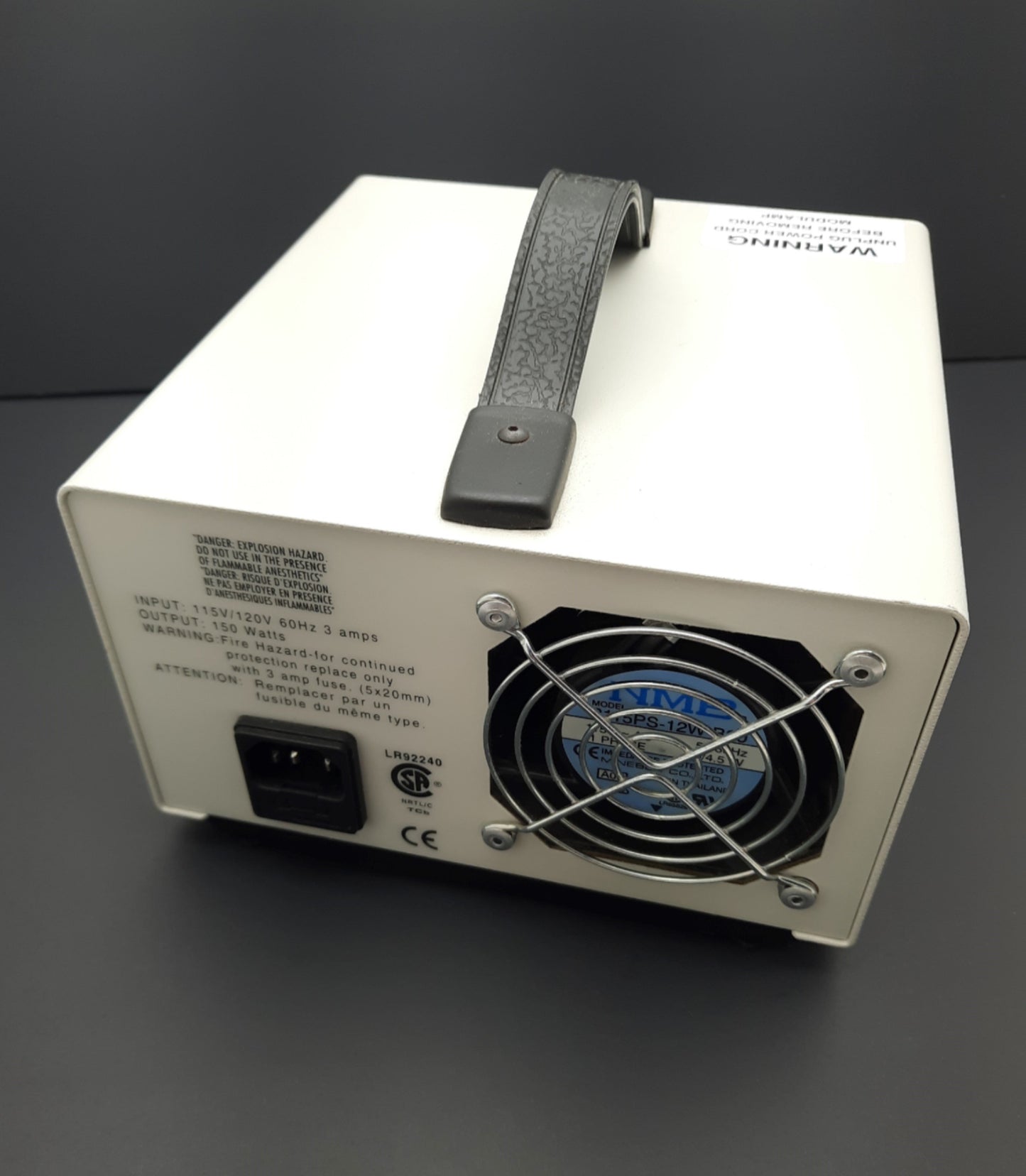 Used Leeds 20500./14 Microscope Fiber Optic Light Source 115-120VAC, 150W EKE
