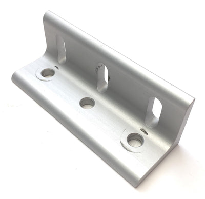 Used Lot of 4 80/20 4296 Aluminum Extrusion Inside 90 Degree Corner Brackets, 6-Hole
