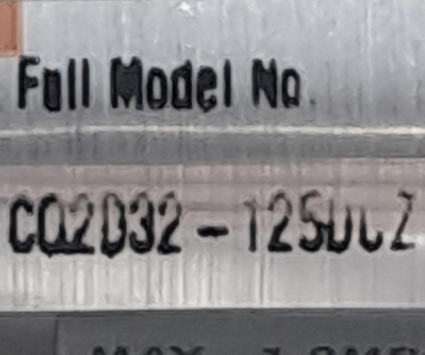 Used SMC CQ2D32-125DCZ Compact Air Cylinder, 125mm Stroke, 32mm Bore, Double-Acting