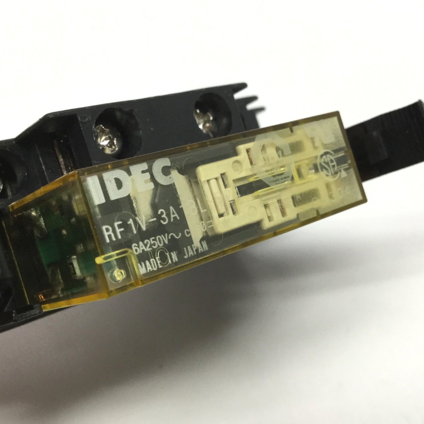 Used Idec RF1V-3A1BL-D24 Force Guided Safety Relay 24VDC Coil, 3NO-1NC, 6A 250VAC