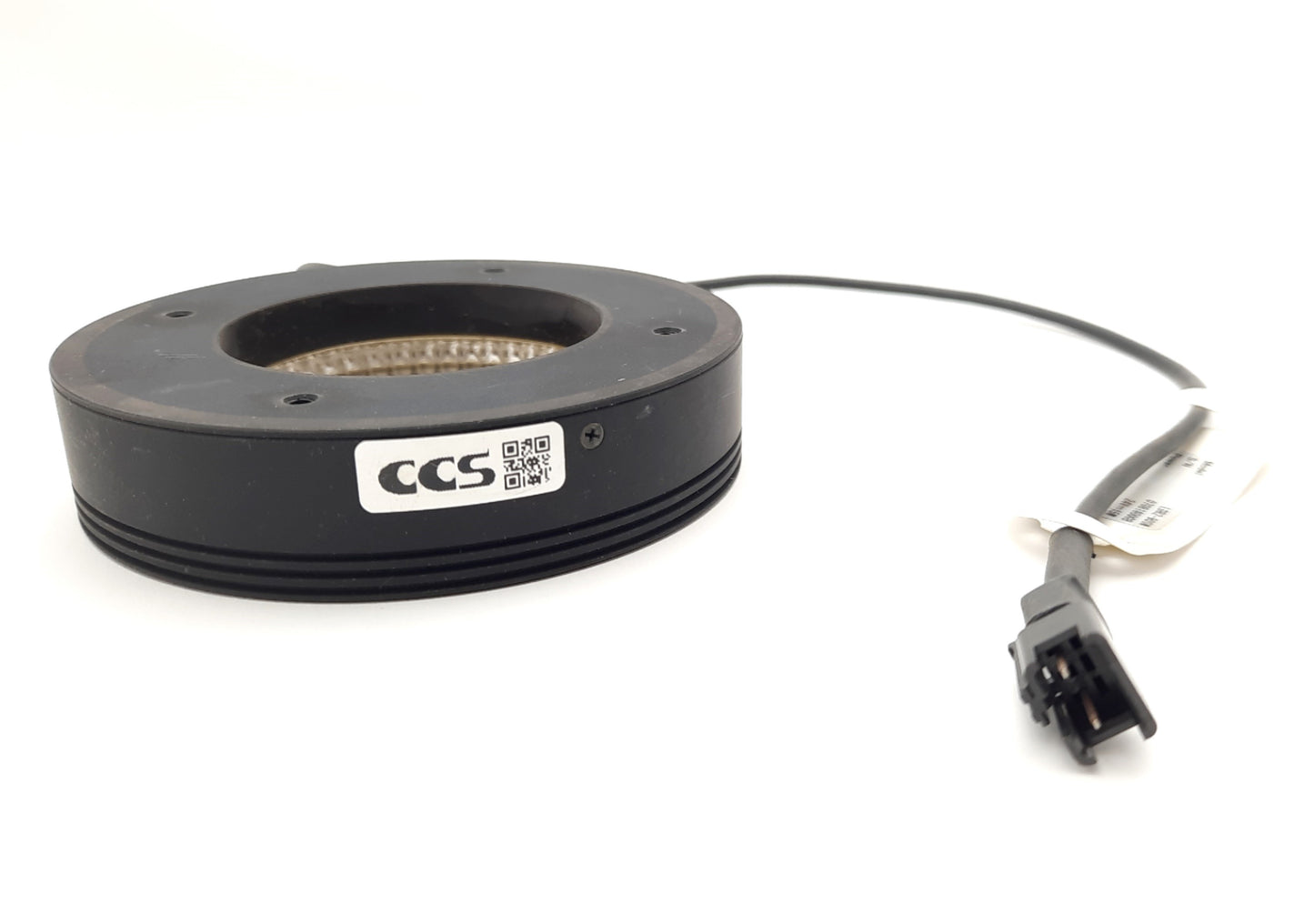 Used CCS LDR2-90SW Machine Vision Ring Light, 5500K White LED 90mm OD, 50mm ID, 24VDC