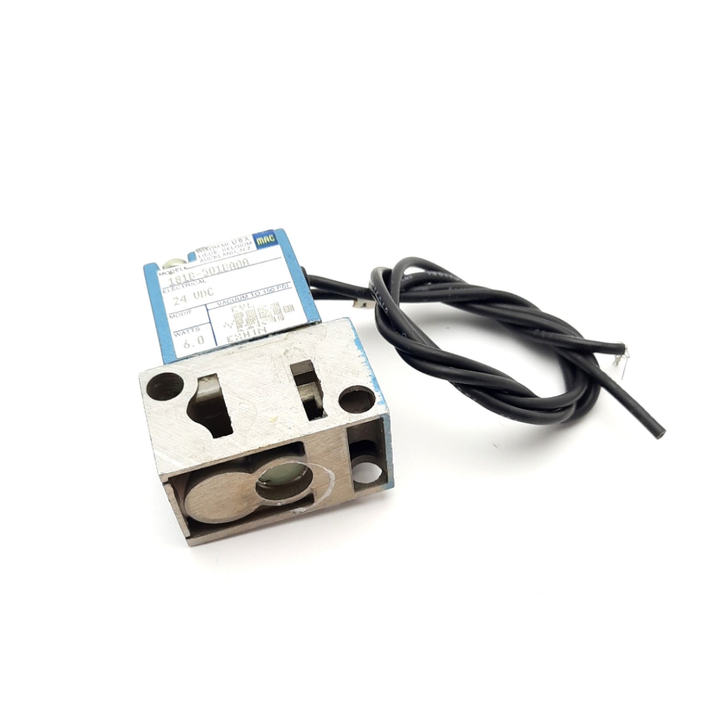 New MAC 181B-501BAAA Solenoid Valve 24VDC 6W, 150PSI, 1/8" NPT NO, NC