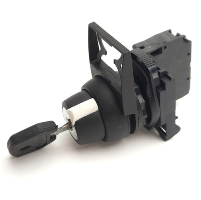 Used Allen Bradley 800FP-KM21 22mm Keyed Selector Switch, 2-Position, Maintained, 1NC