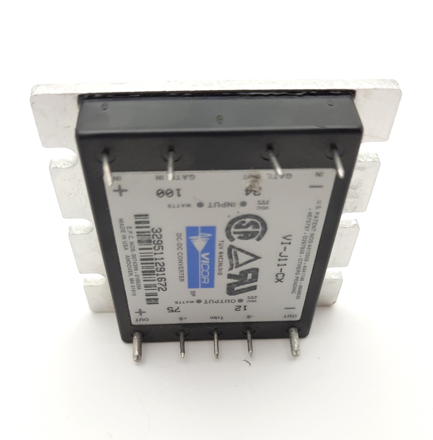 Used Vicor VI-J11-CX Isolated Module DC-DC Converter 1 Output 12V 6.25A 21V-32VDC 75W