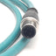 Used Allen-Bradley 1585D-M4UBJM-2 Ethernet Cable Cord M12 4-Pin to RJ45 Connector, 2m