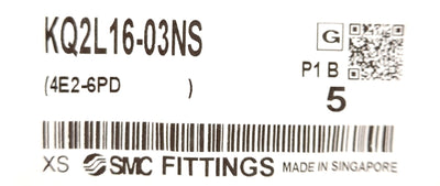 New Lot of 5 SMC KQ2L16-03NS Push to Connect Elbow Fittings 3/8" R to 16mm P2C