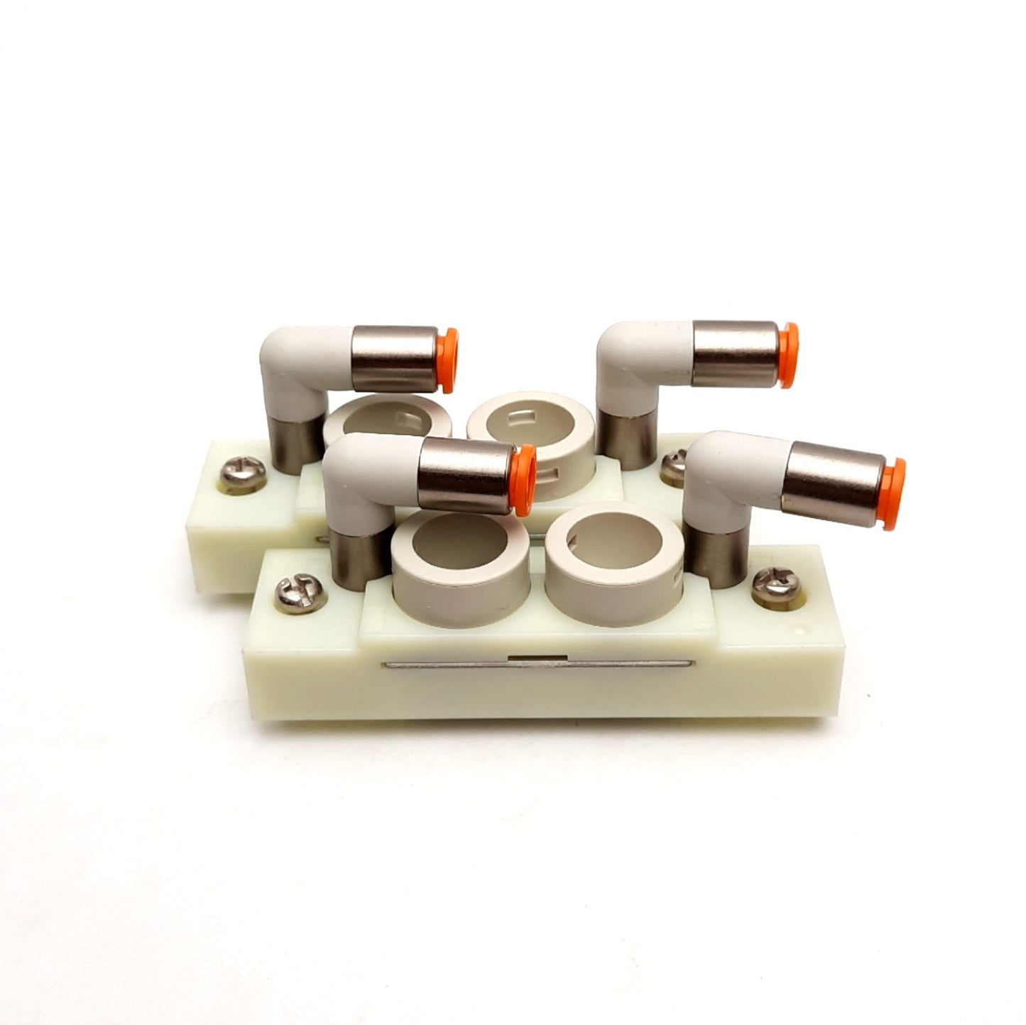 New – Open box Lot of 2 SMC SY70M-6-1AR-00 Pneumatic Port Block Assy, 1/4" P2C For SY5000 MFLD