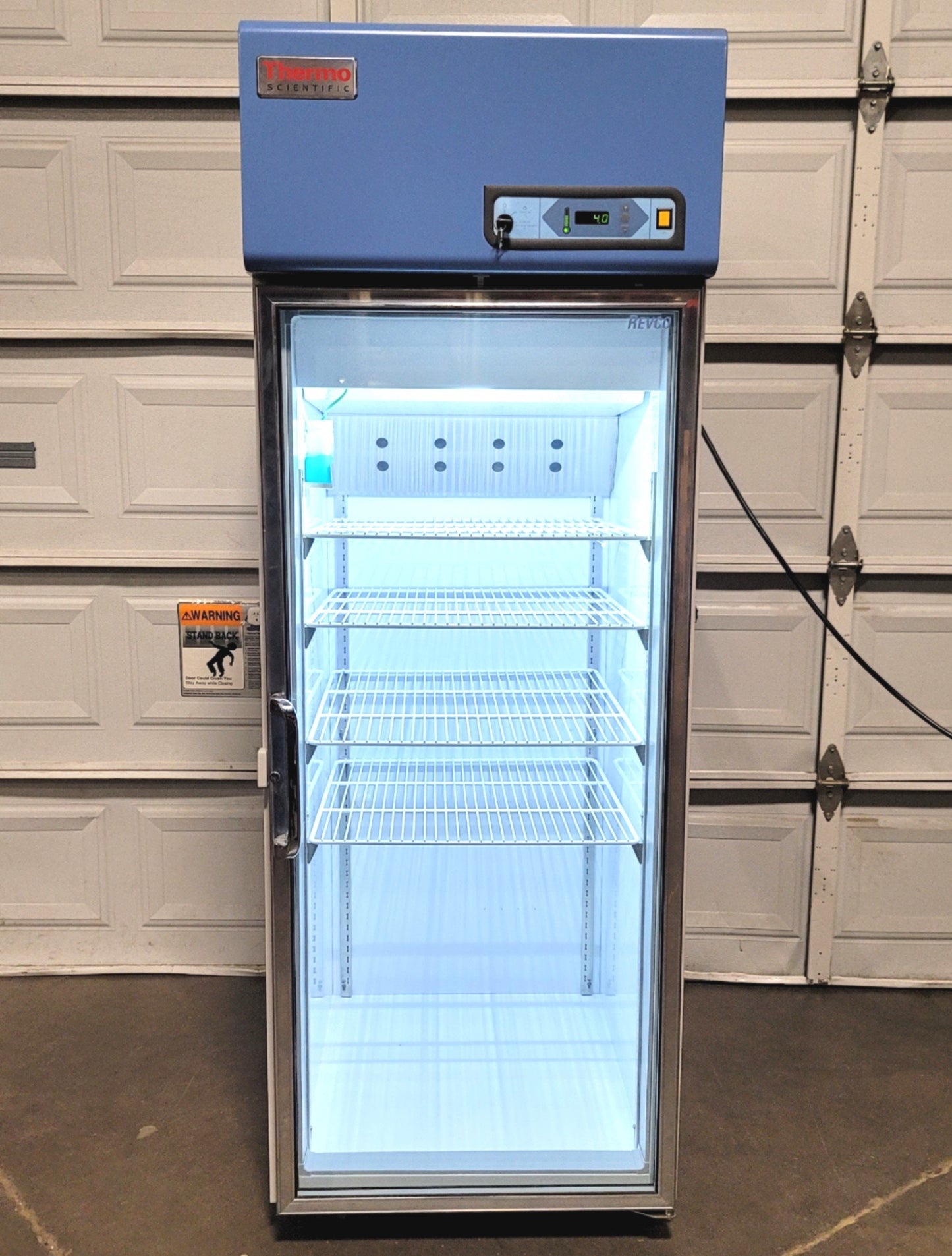 Used Thermo Scientific RGL2304A REVCO Laboratory Refrigerator 4°C 23CuFt 115VAC 9.4A