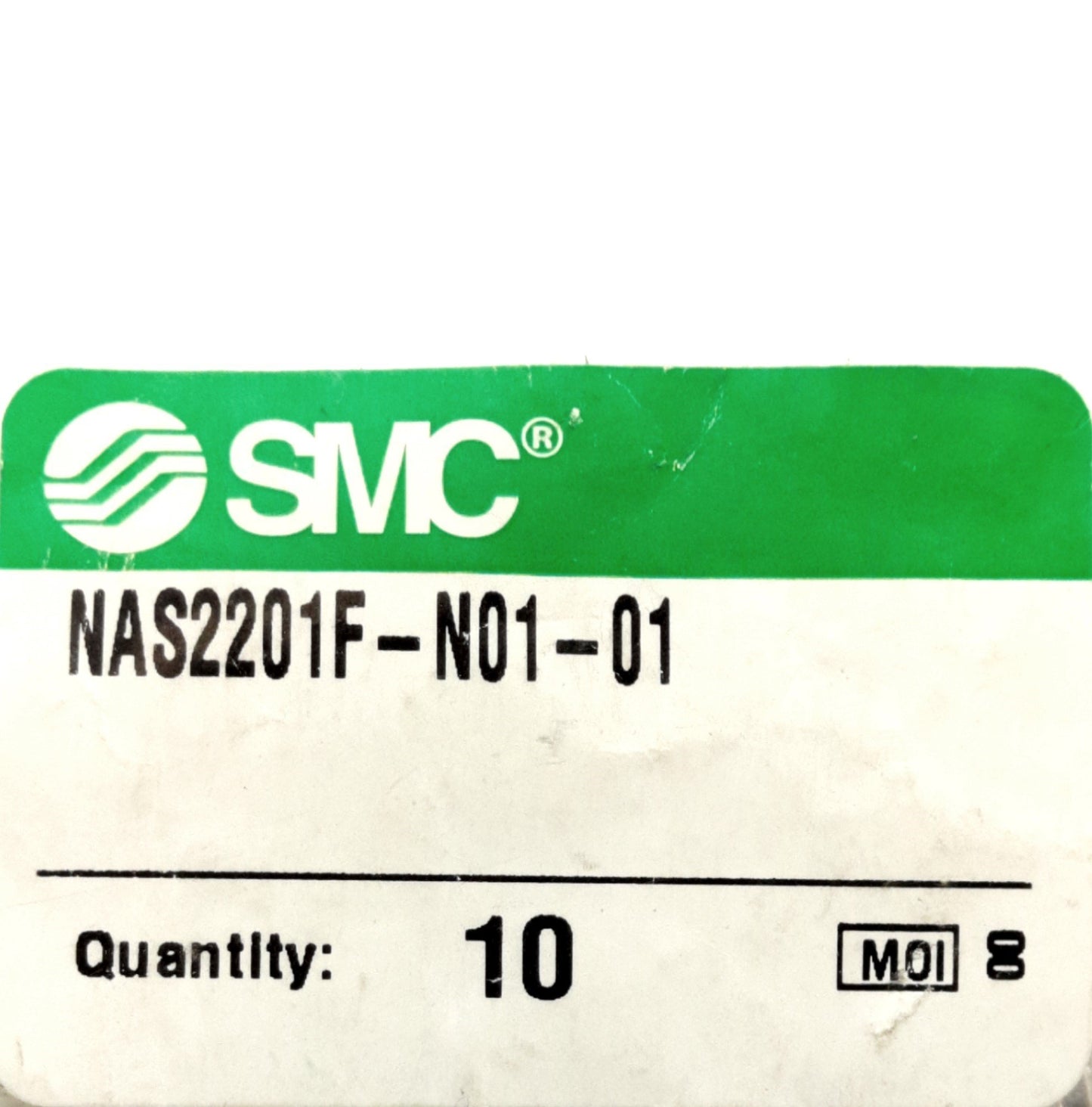 New – Open box Lot of 5 SMC NAS2201F-N01-01 Flow Control Elbow .1-1MPa 1/8"NPT to 1/8" Tube P2C