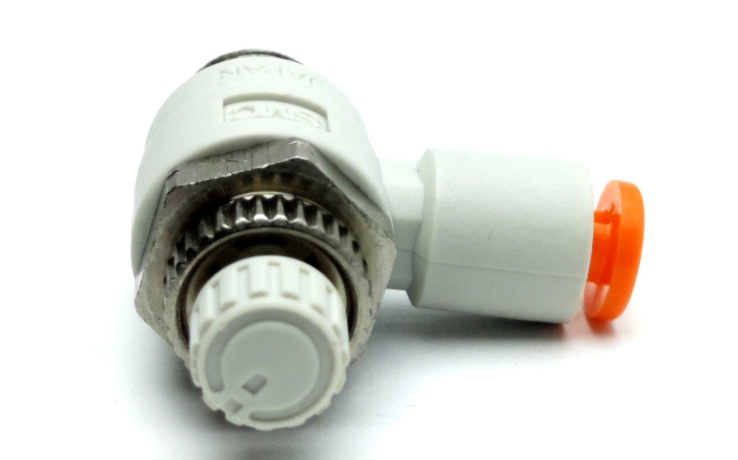 New – Open box Lot of 5 SMC NAS2201F-N01-01 Flow Control Elbow .1-1MPa 1/8"NPT to 1/8" Tube P2C