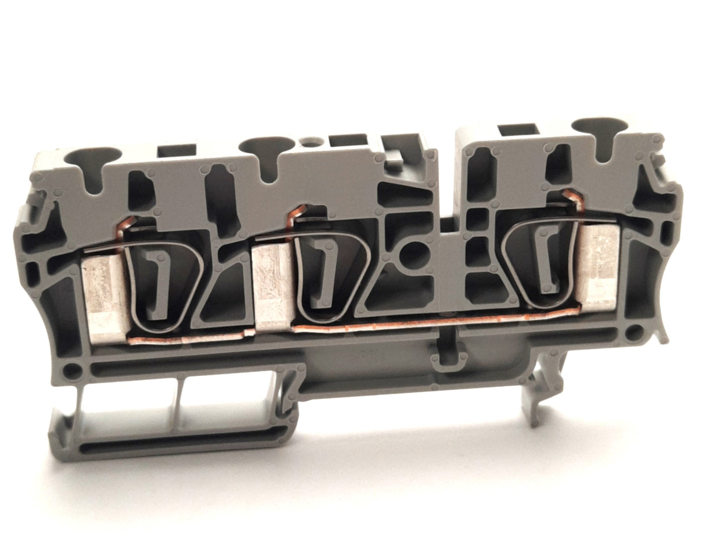 New – Open box Lot of 21 Allen Bradley 1492-L4T Feed Through Terminal Blocks, 800V AC/DC, 32A