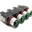 Used Lot of 4 Allen Bradley 800MR-QAL24 / 800MR-QB24 / 800MR-QA24 (x2) Push-Buttons