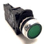 Used Allen Bradley 800FM-LF3 Illuminated Pushbutton With 800F-N3Y Light Block, Green