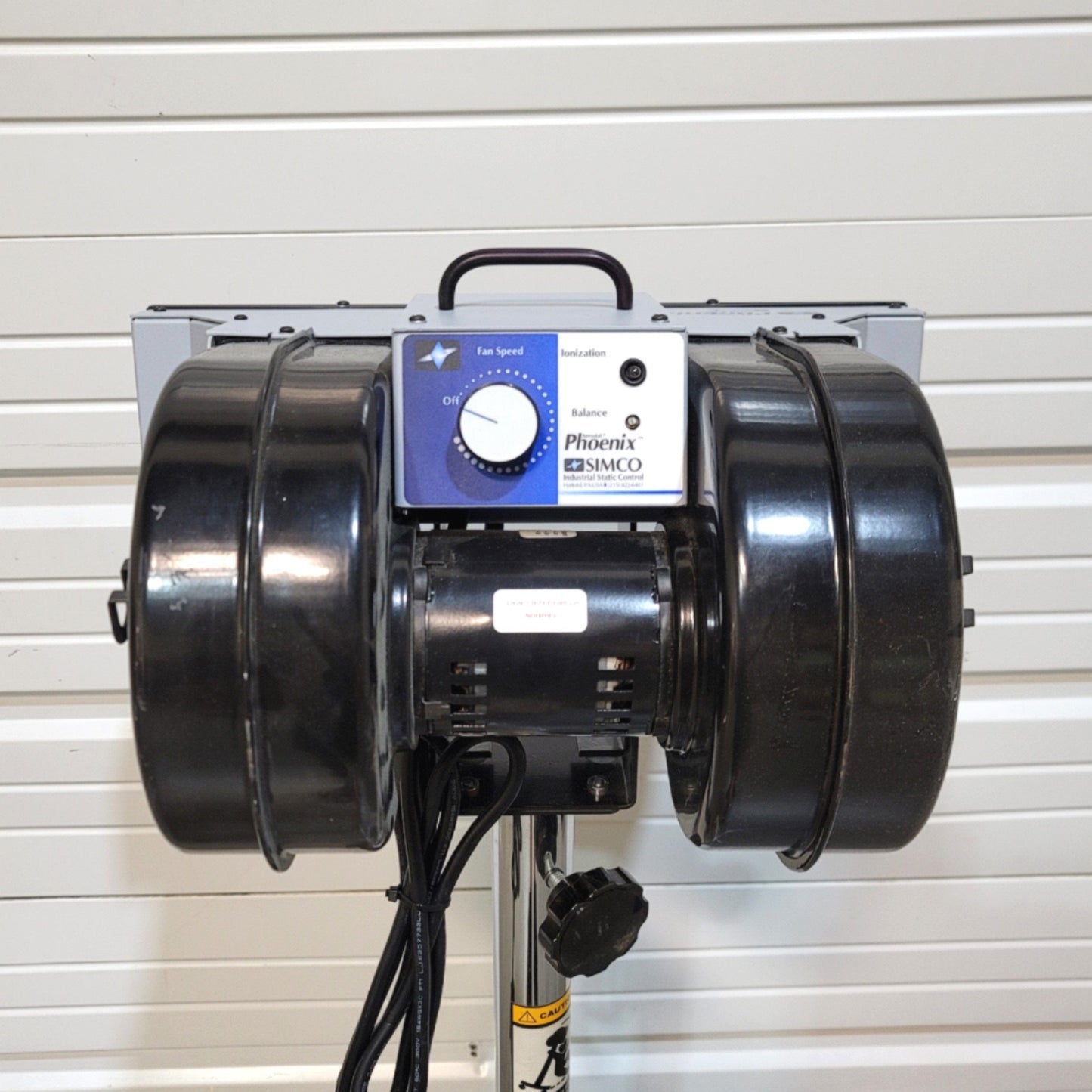 Used SIMCO ION Phoenix Extended Range Ionizing Blower With Adjustable Stand, 120VAC