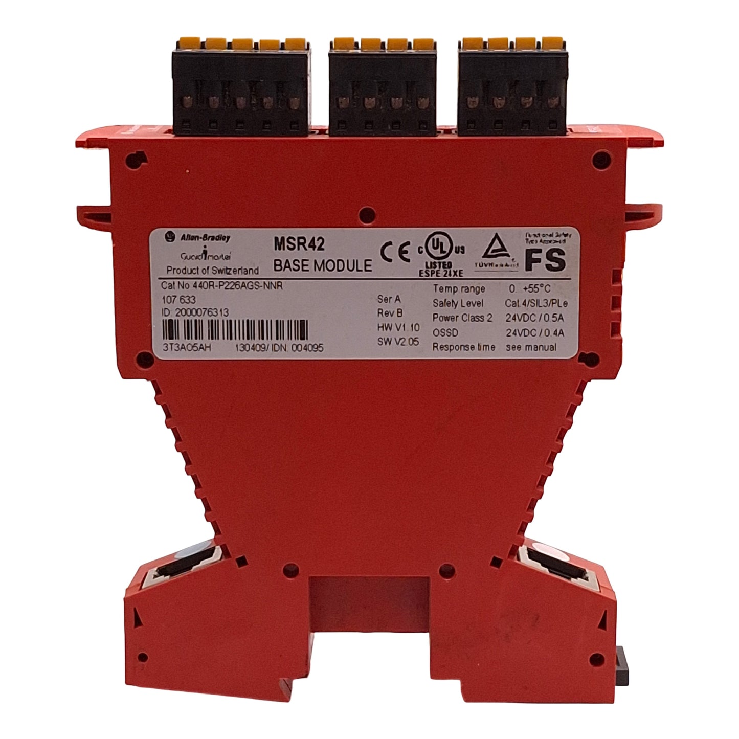 Used Allen Bradley 440R-P226AGS-NNR MSR42 Multi-Function Light Curtain Safety Module