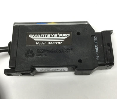 Used Tri-Tronics SPBIX97 Smarteye PRO Infrared Fiber Optic Sensor, 10-30VDC, PNP/NPN