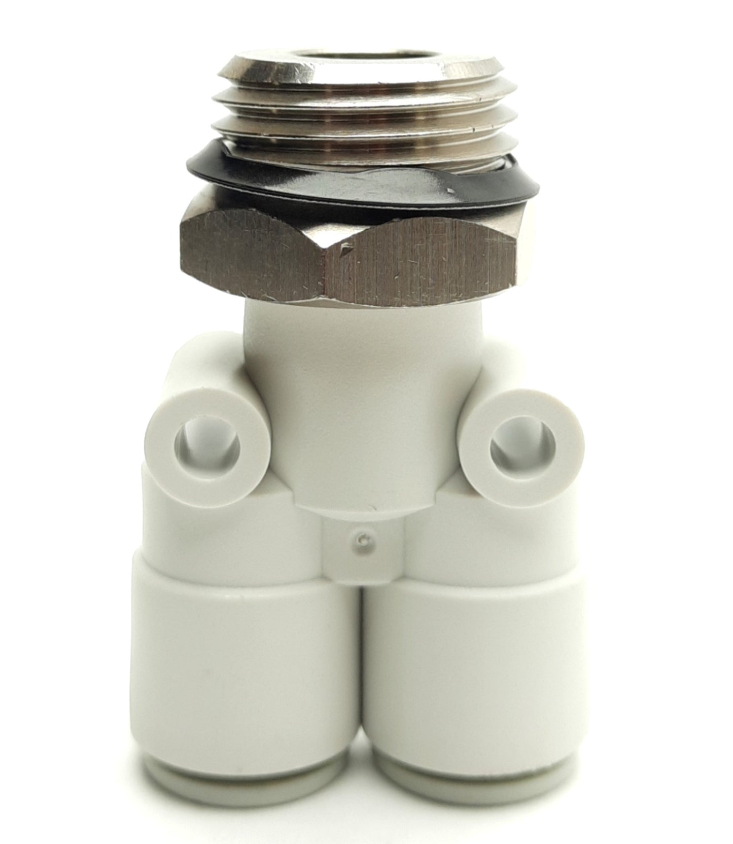 New – Open box Lot of 4 SMC KQ2U10-U04N Y Push to Connect Fittings, 2x 10mm Tube to 1/2"R Male