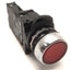 Used Allen Bradley 800FM-LF4 Pushbutton With 800F-N3G Light Block & 800-FX20D, Red