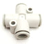New – Open box Lot of 5 KQ2TW10-00A Cross Push to Connect Fitting, 4x 10mm Tube, 1.0MPa