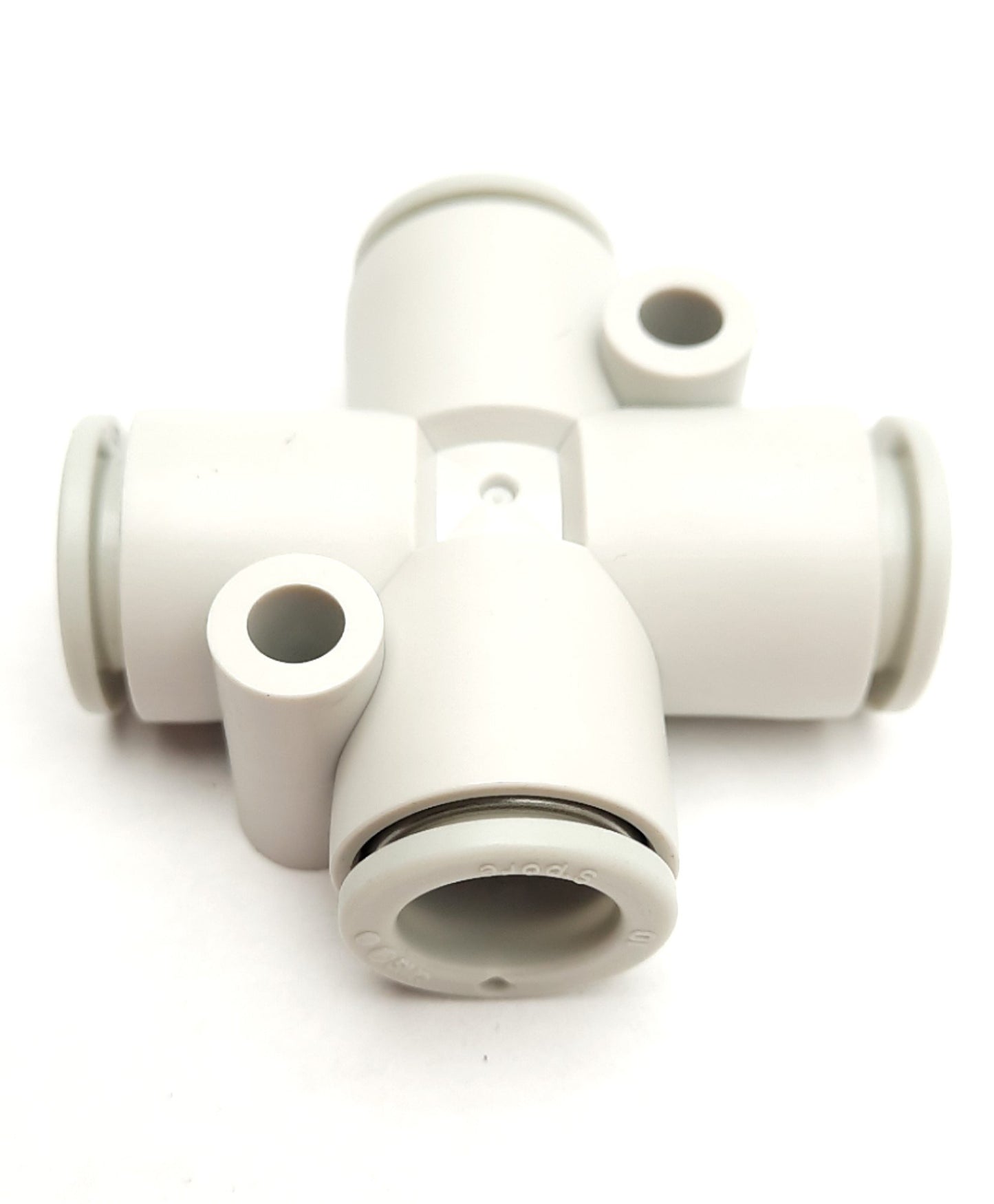 New – Open box Lot of 5 KQ2TW10-00A Cross Push to Connect Fitting, 4x 10mm Tube, 1.0MPa