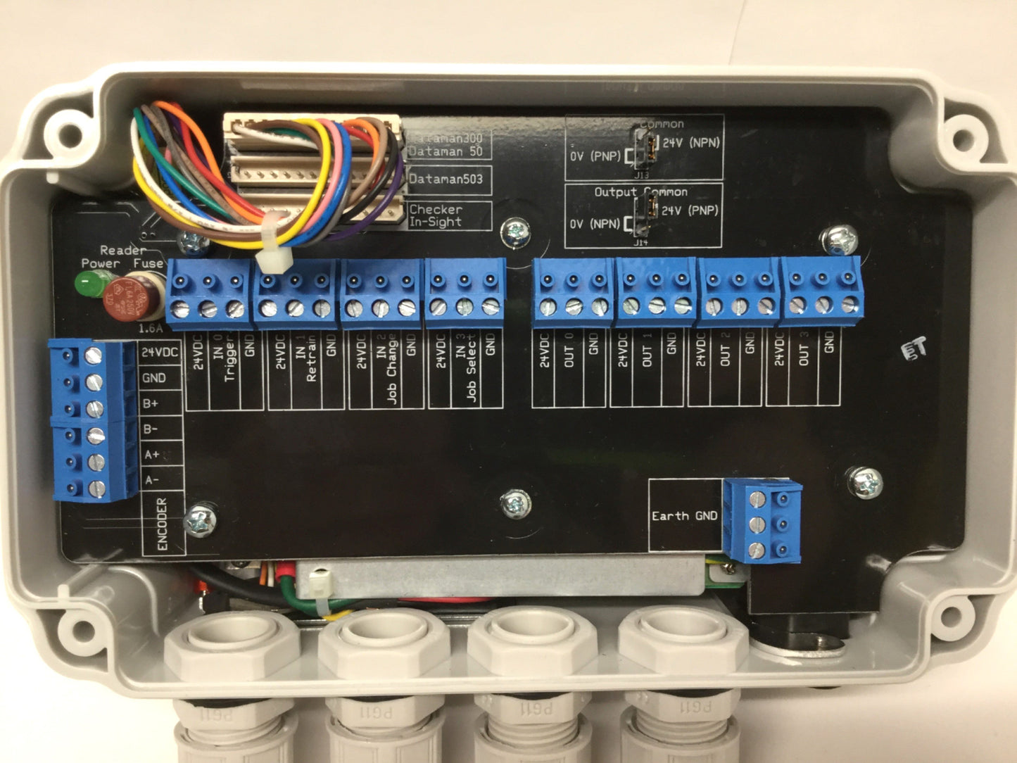 Used Cognex DMA-CCM-1 Single Reader I/O Box Module, 100-240VAC, 24VDC DataMan Checker