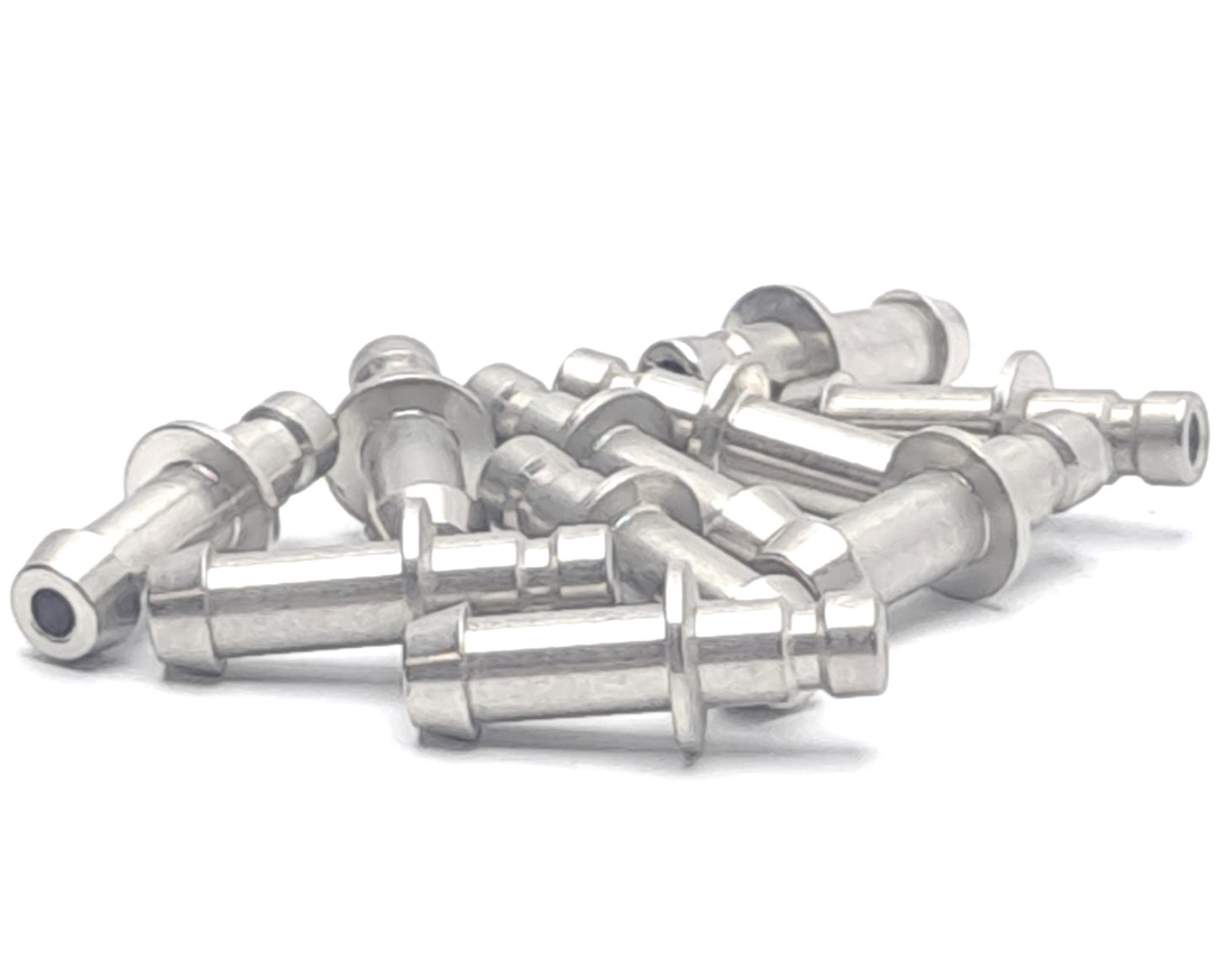 New – Open box Lot of 10 Nycoil 20SFTF05MXN Quick Disconnect Sub Miniature Plug 3/16" Hose Barb