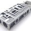 New Lot of 2 SMC VVQ4000-1B-T2-C0 Manifold Block For use with VQ4000-1B Series