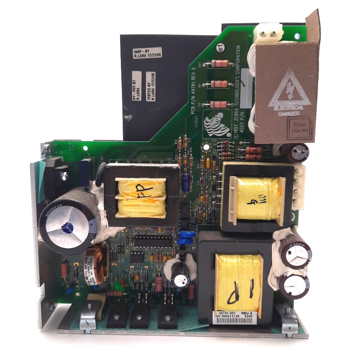 Used Zebra 49780-001 Rev A Power Supply For 90/140/170/220 XI III+ Label Printer