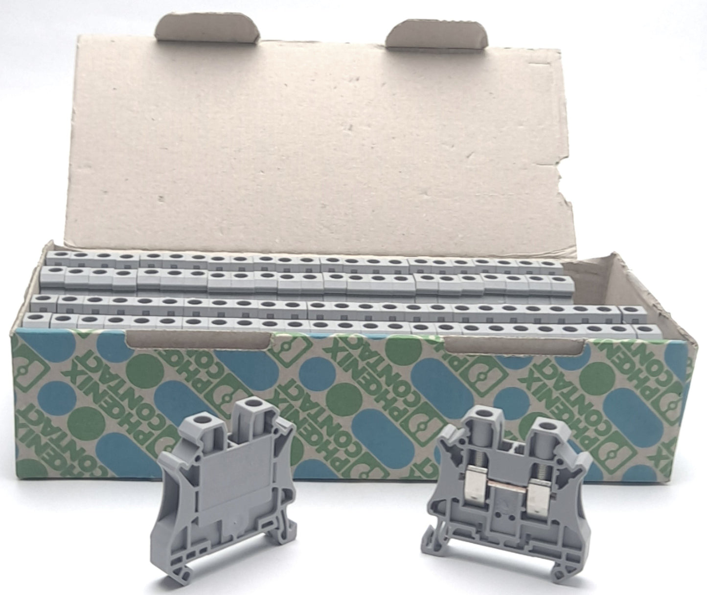 New Lot of 50 Phoenix Contact UT-6 Feed Through Terminal Blocks 1000V 41A