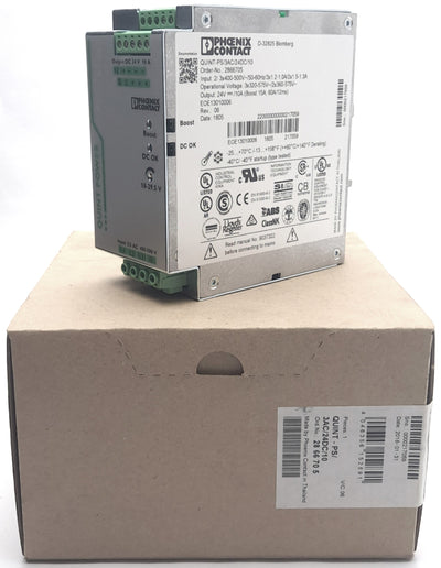 New Phoenix Contact QUINT-PS/3AC/24DC/10 Power Supply 400-500VAC IN 24VDC 10A OUT