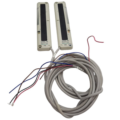 Used SunX NA1-5P + NA1-5D Through Beam Sensor LED 55mm x 3m Area 6' Long 12-24VDC