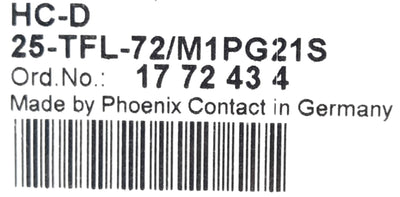 New Phoenix Contact HC-D 25-TFL-72/M1PG21S Connector Housing for HC-D25, A16