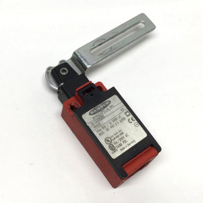 Used Banner SI-LS31HGRD Hinge Safety Limit Switch 1NC-1NO, 180° Lever Actuator, 10A