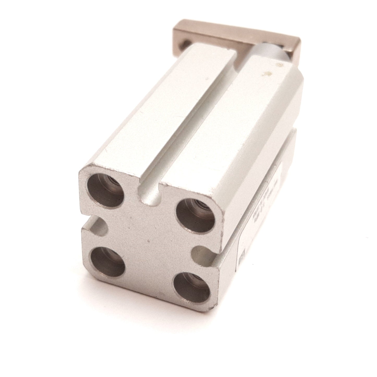 Used SMC MKB12-10LN Rotary Clamp Cylinder, Bore: 12mm, Stroke: 10mm, 1.0MPa, M5x0.8