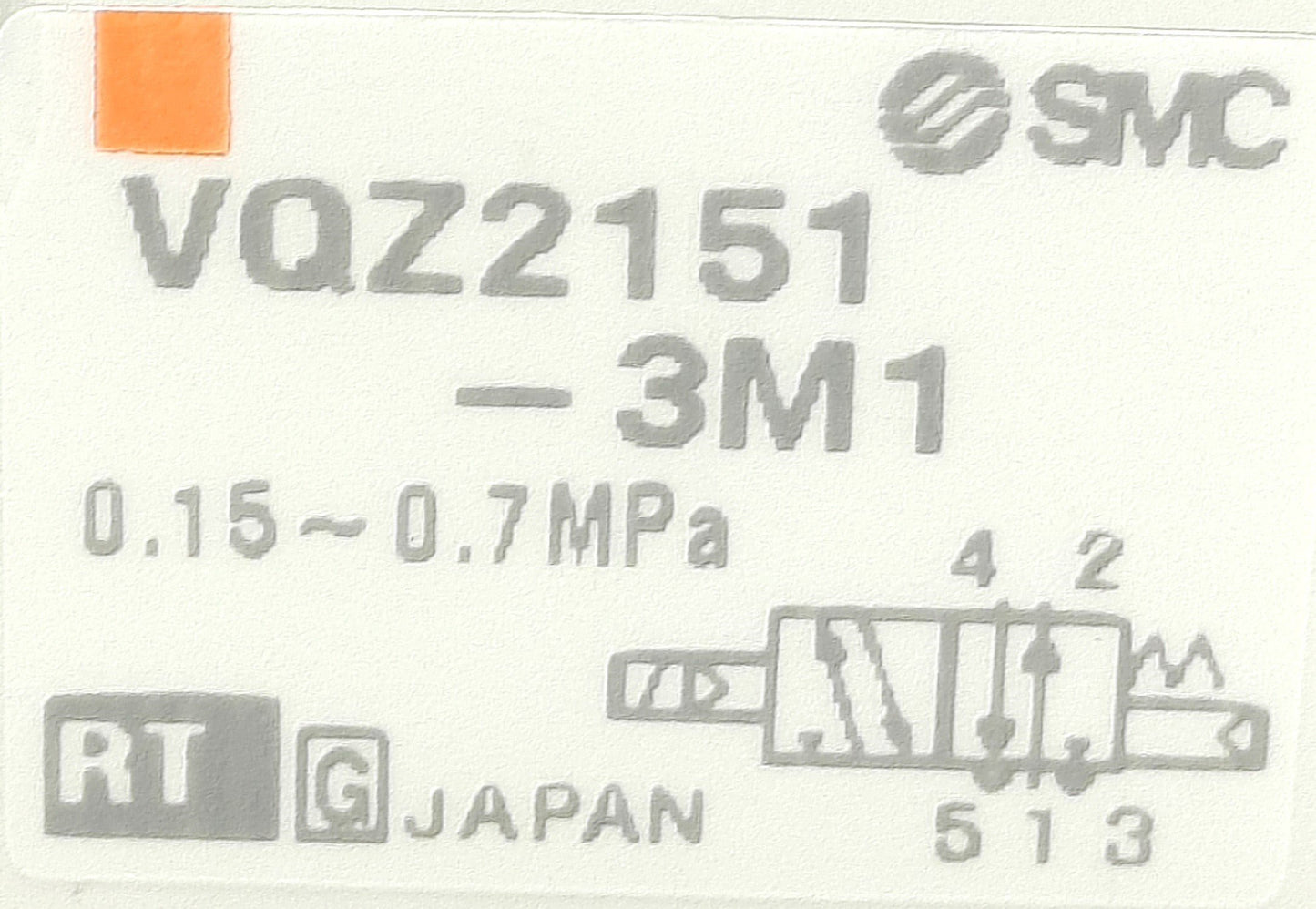 New SMC SMC VQZ2151-3M1 Solenoid Valve, 4-Way 5-Port 2-Position, 110VAC, 0.15-0.7Mpa