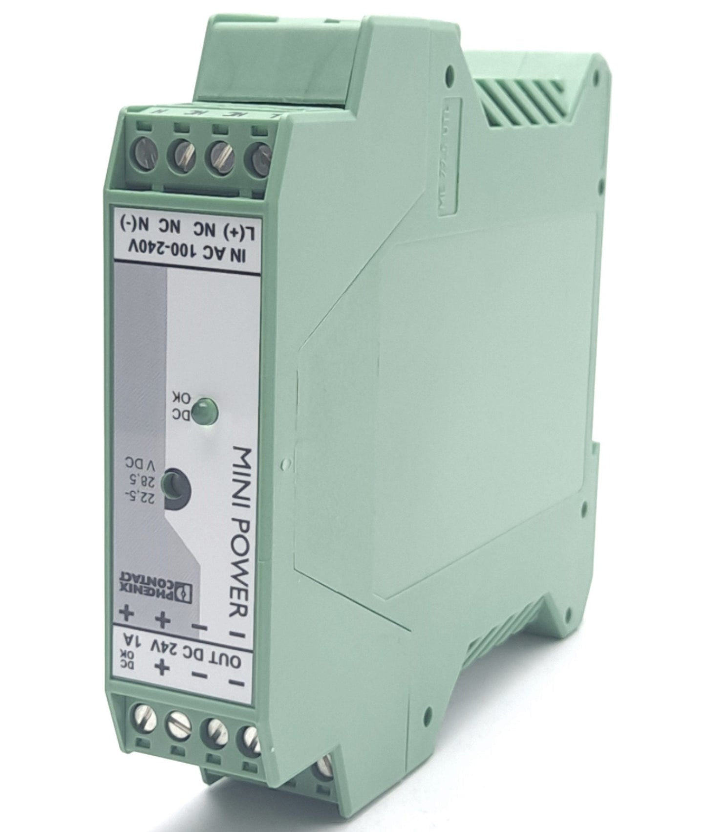 New Phoenix Contact MINI-PS-100-240AC/24DC/1 Mini Power Supply, 85-264VAC/90-350VDC