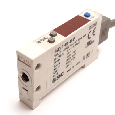 New SMC ZSE10-M5-B-P Digital Vacuum Pressure Switch, 0 to -14.65psi, 12-24VDC, PNP