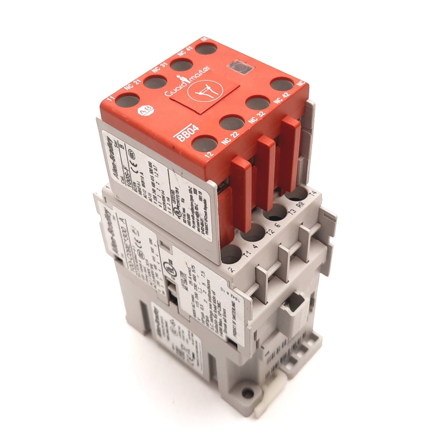 New – Open box Allen Bradley 100S-C09EJ304BC Safety Contactor, 4-Pole W/ Auxiliary Block, 24VDC