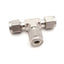 New Swagelok SS-400-3BT Stainless Steel Tube Fitting, Bored Through Union Tee 1/4"