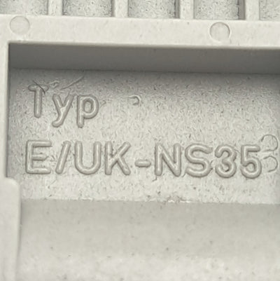 New – Open box Lot of 10 Phoenix Contact E/UK-NS 35 End Clamp, NS 35/7.5 DIN Mount, 9.5x33x48mm